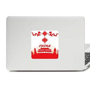 Imagem de Adesivo de vinil Paster Laptop com contorno vermelho da China Decoração de PC