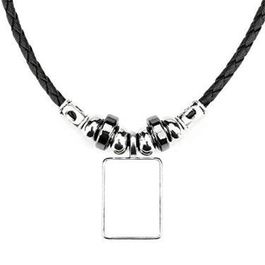 Imagem de DIYthinker Adorável pingente de corda de couro para decoração de roupas em aquarela de cachorro