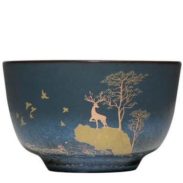 Imagem de PAYNAN Xícaras de chá retrô Kung Fu de cerâmica de 80 ml para decoração de casa