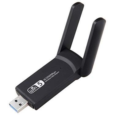 Imagem de yongke Adaptador WiFi USB Wireless, 1200 Mbps, LAN USB Ethernet 2.4G 5G Dual Band