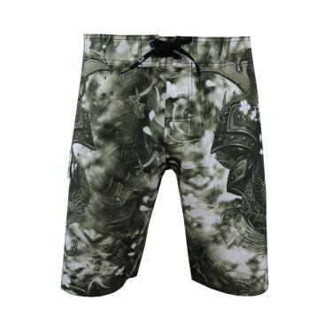 Imagem de Bermuda Água Alkary Samurai Dragão Preta-Masculino