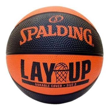 Imagem de Mini Bola De Basquete Spalding - Lay Up - Laranja/Preto