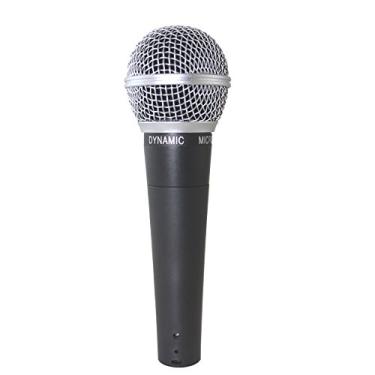 Imagem de Microfone Dinâmico Vocal WEYMIC Wm58 Estilo Clássico, Som Limpo, Corpo de Metal, Bobina Móvel Profissional, Portátil (Sem Cabo)