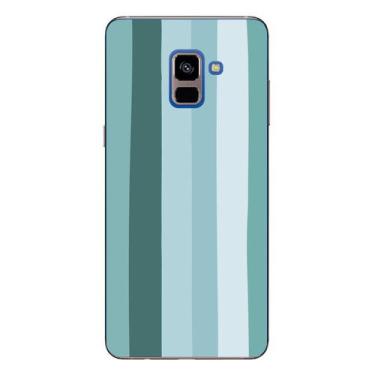 Imagem de Capa Case Capinha Samsung Galaxy A8 Plus Arco Iris Verde Água - Showca