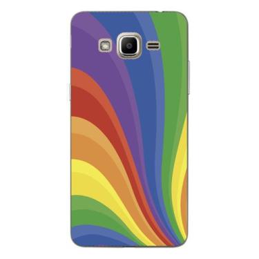Imagem de Capa Case Capinha Samsung Galaxy  J2 Prime Arco Iris Linhas - Showcase