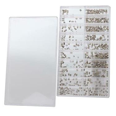 Imagem de MOUDOAUER 500 peças de substituição de vários tamanhos tubos de metal para caixa de relógio de metal para coroa à prova d'água sortimento 1,5 mm - 2,52 mm acessórios de reparo acessório