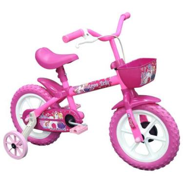 Imagem de Bicicleta Infantil Track E Bikes Aro 12 Com Cestinha Rodas De Apoio La