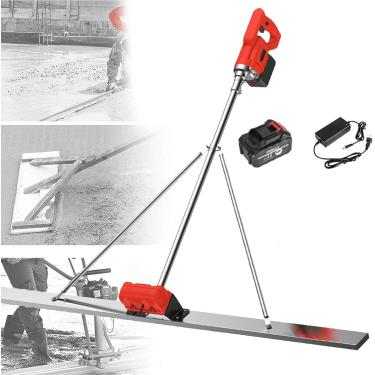 Imagem de Máquina vibratória para mesa de concreto, vibrador elétrico de concreto com motor sem escova, nivelador vibratório de cimento com bateria de lítio, máquina de acabamento liso de superfície d