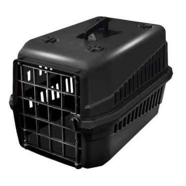 Imagem de Caixa De Transporte Cão E Gato N3 Preta Super Resistente Preta - Durap