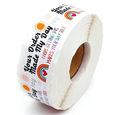 Imagem de Your Order Made My Day I Hope Getting This Makes Your Day Too Adesivos, Adesivo para pequenas empresas, adesivo de correio, adesivos de agradecimento para pequenas empresas para pacotes, 500 peças