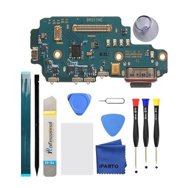 Imagem de iParto Kit de substituição de porta de carregamento para Samsung Galaxy S22 Ultra 5G SM-S908U SM-S908U1 USB Flex Dock Connector Charging Flex Substituição com ferramentas