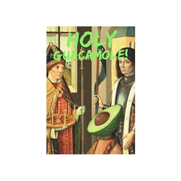 Imagem de Caderno Fine Art premium forrado com capa macia com texto neon - 'Holy Guacamole' - A6 / Tamanho de bolso - 244 páginas - Obras-primas de Santoro