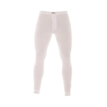 Imagem de Ceroula/Long John Mash Ribana 100% Algodão Canelada Branca - P-Masculino