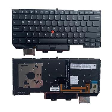 Imagem de Layout americano de substituição para laptop com teclado retroiluminado para Lenovo Thinkpad X1 Carbon X1C Gen 5th 6th 2017 2018 01ER623