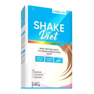 Imagem de Shake Diet da Clinical Labs Caixa com 420g de Shake para Auxiliar na Perda de Peso e Manutenção da Saúde