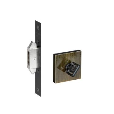 Imagem de Fechadura porta correr banheiro wc pado antique ouro velho