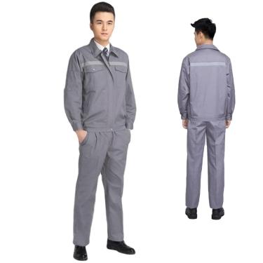 Imagem de Conjunto Uniforme Segurança EPI Faixa Refletiva Serviço Profissional Trabalho Mecanico Obra