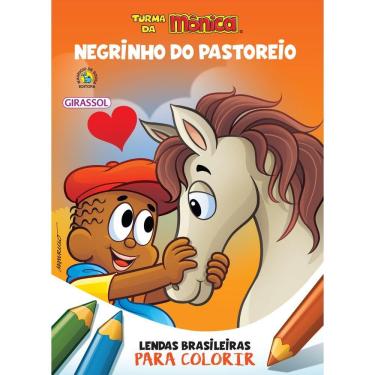 Imagem de Turma da Mônica - Lendas Brasileiras para Colorir - Negrinho do Pastoreio