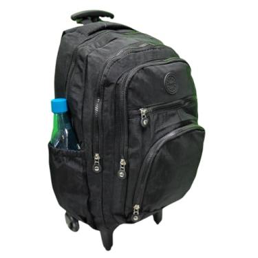 Imagem de Mochila Escolar de Rodinha, Juvenil, Feminina/Masculina, Stay-Clean, Preta (Preto)