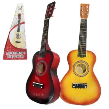 Imagem de Violão Infantil Semi Profissional Cordas Aço Mini Viola Instrumento Musical Menino Menina