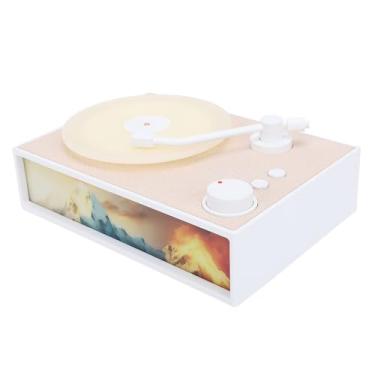 Imagem de Toca-discos Vintage, Tocador Difusor de Sem Fio BT Com Bateria de Lítio, Cabo de Som de 3,5 Mm, para Uso Doméstico, No Escritório e Ao Ar Livre (GOWENIC172p9ivbtg-12)