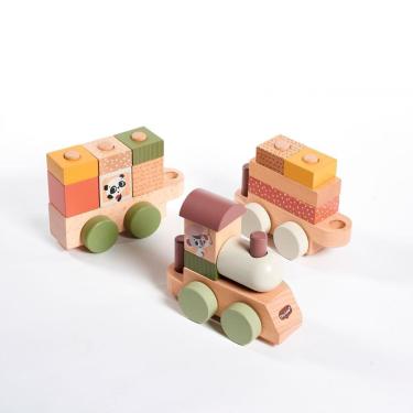 Imagem de Trenzinho de Madeira Boho Chic - Tiny Love