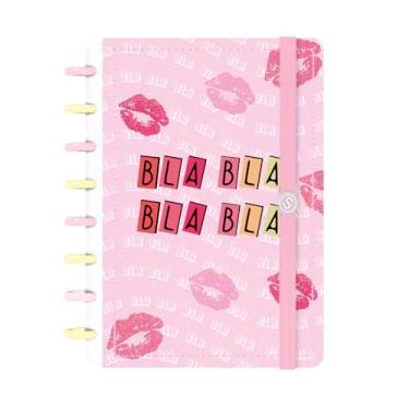 Imagem de Caderno de Disco ISCOOL Pequeno Euforia Bla Bla Rosa