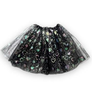 Imagem de Saia De Tule Tutu Adulto Fantasia Brilho Acessório Carnaval-Feminino