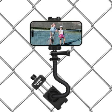 Imagem de HAFOKO C08 Suporte de cerca para smartphone Mevo Start GoPro, para DJI Osmo pocket 3, DJI Action, Insta360 Outras câmeras de ação para beisebol, softball, tênis, futebol, treinamento, equipamento de