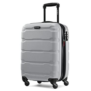 Imagem de Samsonite Mala expansível com rodas giratórias Omni Pc, Omni Pc Mala Rígida Expansível com Rodas Giratórias, Prata, Carry-On 20-Inch