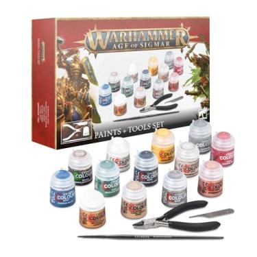 Imagem de Games Workshop Warhammer: AOS Paints+Tools ENG/SPA/Port/LATV/ROM