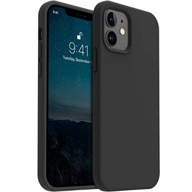 Imagem de Capa protetora de corpo inteiro AoTESIER compatível com iPhone 12 e iPhone 12 Pro de 6,1 polegadas (2020), ultrafina, de borracha de silicone líquida macia premium