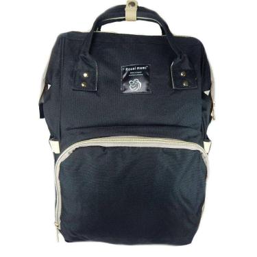 Imagem de Mochila Maternidade Impermeável Bebê Preta Bolsa 1005