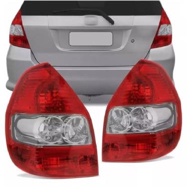 Imagem de Par Lanterna Traseira Fit 2003 2004 2005 2006 2007 2008