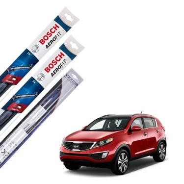 Imagem de Kit palheta Limpador Parabrisa Kia Sportage 2011 2012 2013 - Bosch e V