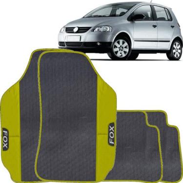 Imagem de Lindo jogo tapete 4 peças carro automotivo  na cor amarelo volkswagen 