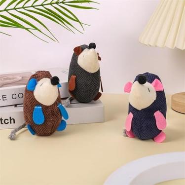 Imagem de Brinquedo Para Pet Rato Ratinho De Pelucia Com Som Para Gato 13cm