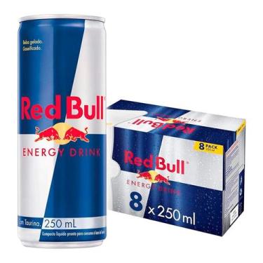 Imagem de Energético Red Bull Tradicional 250ml 8 Unidades, Original, 250ml