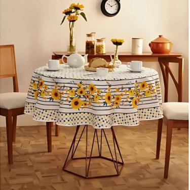 Imagem de Toalha de Mesa POP 4 Lugares Redonda 155m Estampada - Lepper, Campestr