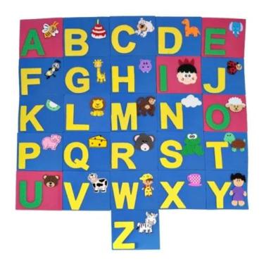 Imagem de Decoração- Alfabeto Ilustrado Em E.v.a 17 X 18 Cm 4 Mm - CRIATIVA MATE