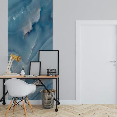 Imagem de Papel de Parede Painel 3D Mármore Azul Escuro 1M viníl Revestimento Pe