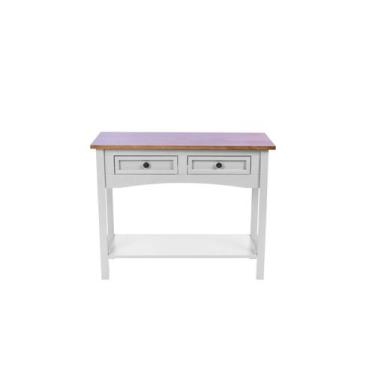Imagem de Mesa Aparador 2 Gavetas 1 Prateleira Veneza Branco - Belle House