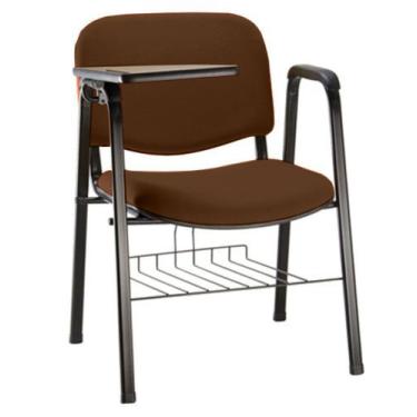 Imagem de Cadeira Universitária para Auditórios Linha Hotel Marrom - Design Offi