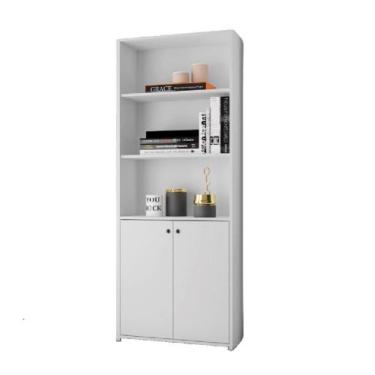 Imagem de Estante para Livros Fiji Branco Casa Mobilia - Casa Mobilia Movelaria