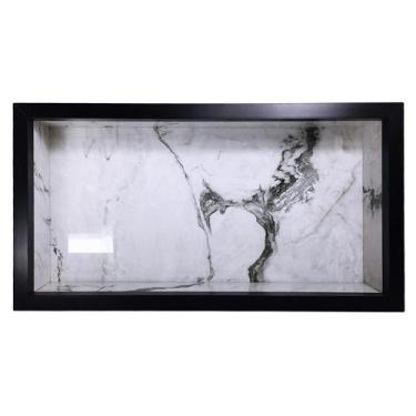 Imagem de Nicho de Porcelanato Banheiro Borda Alumínio Sofisticado - Belo Nicho,