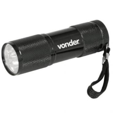 Imagem de Lanterna Alumínio 9 Leds Pilha Camping Residências - A.R Variedades Mt