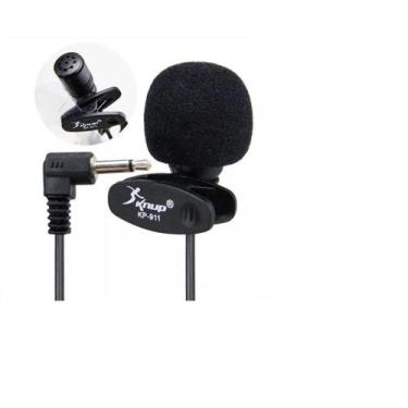Imagem de Microfone De Lapela 3.5mm Stereo P2 Knup Kp-911, Lapela, Lapela, Micro