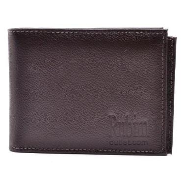 Imagem de Carteira Masculina Couro com Porta Cartões Documentos Casual - Rubim C