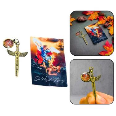 Imagem de Pingente Crucifixo Espada e Medalha São Miguel Arcanjo - FORNECEDOR 6