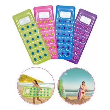 Imagem de Boia Colchão Inflável 1,90cm Piscina Fashion Colorido Brinca - MOR, Ve